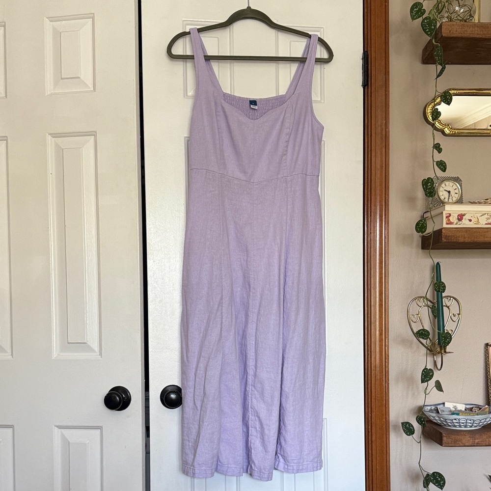Lilac Sleeveless Midi Dress - old navy